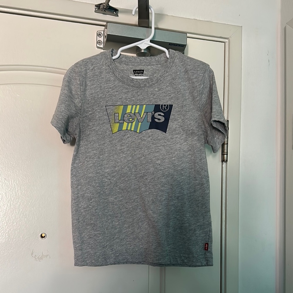 Boys Levi's Gray and Blue Short Sleeve Tee